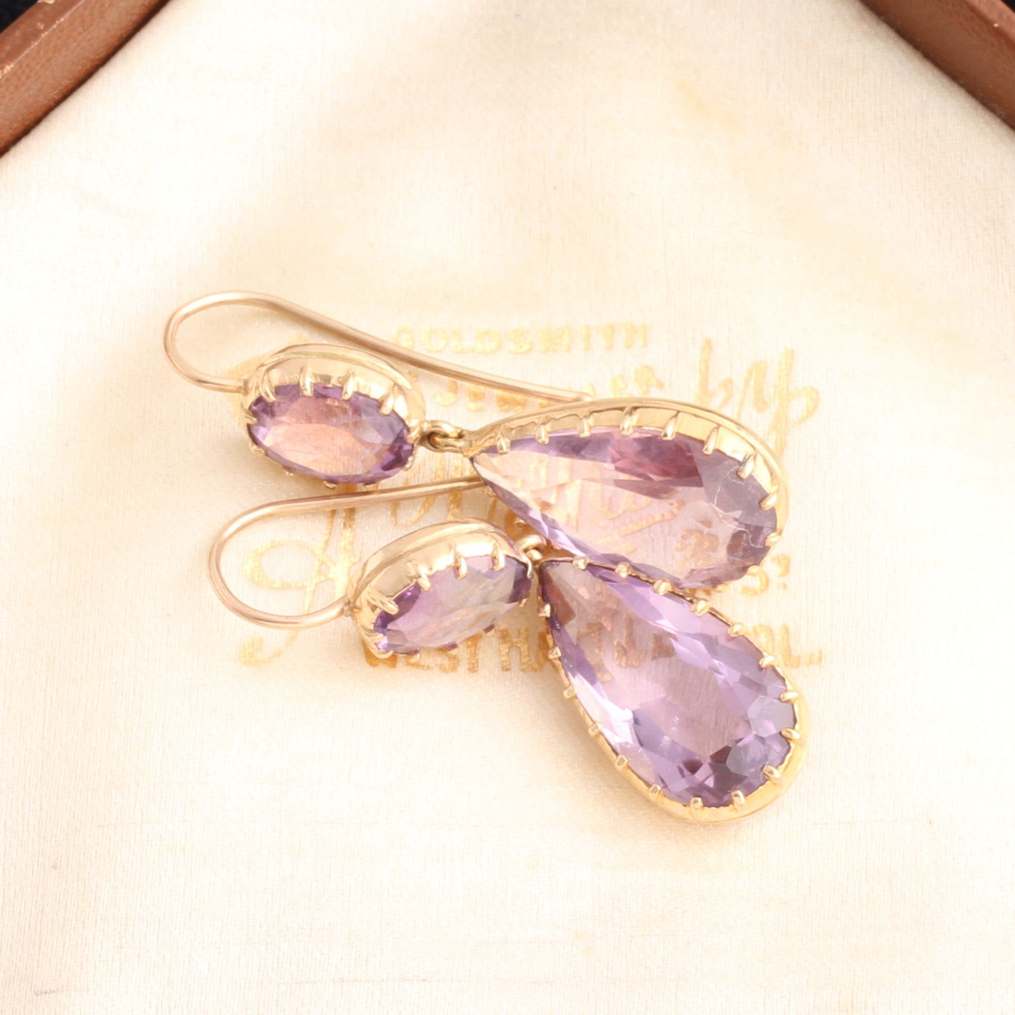 Victorian Amethyst Drop Earrings