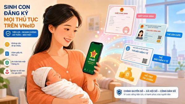 Từ 01/9/2026: Khai sinh trực tuyến cho trẻ dưới 6 tuổi có thể làm luôn 4 thủ tục cùng lúc — 6 điểm mới của Nghị định 301/2026/NĐ-CP