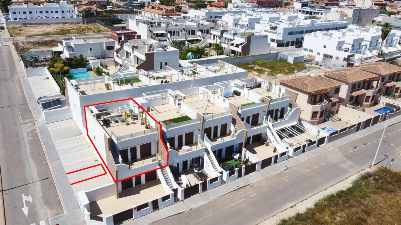 Licht appartement met royaal solarium in Pilar de la Horadada
