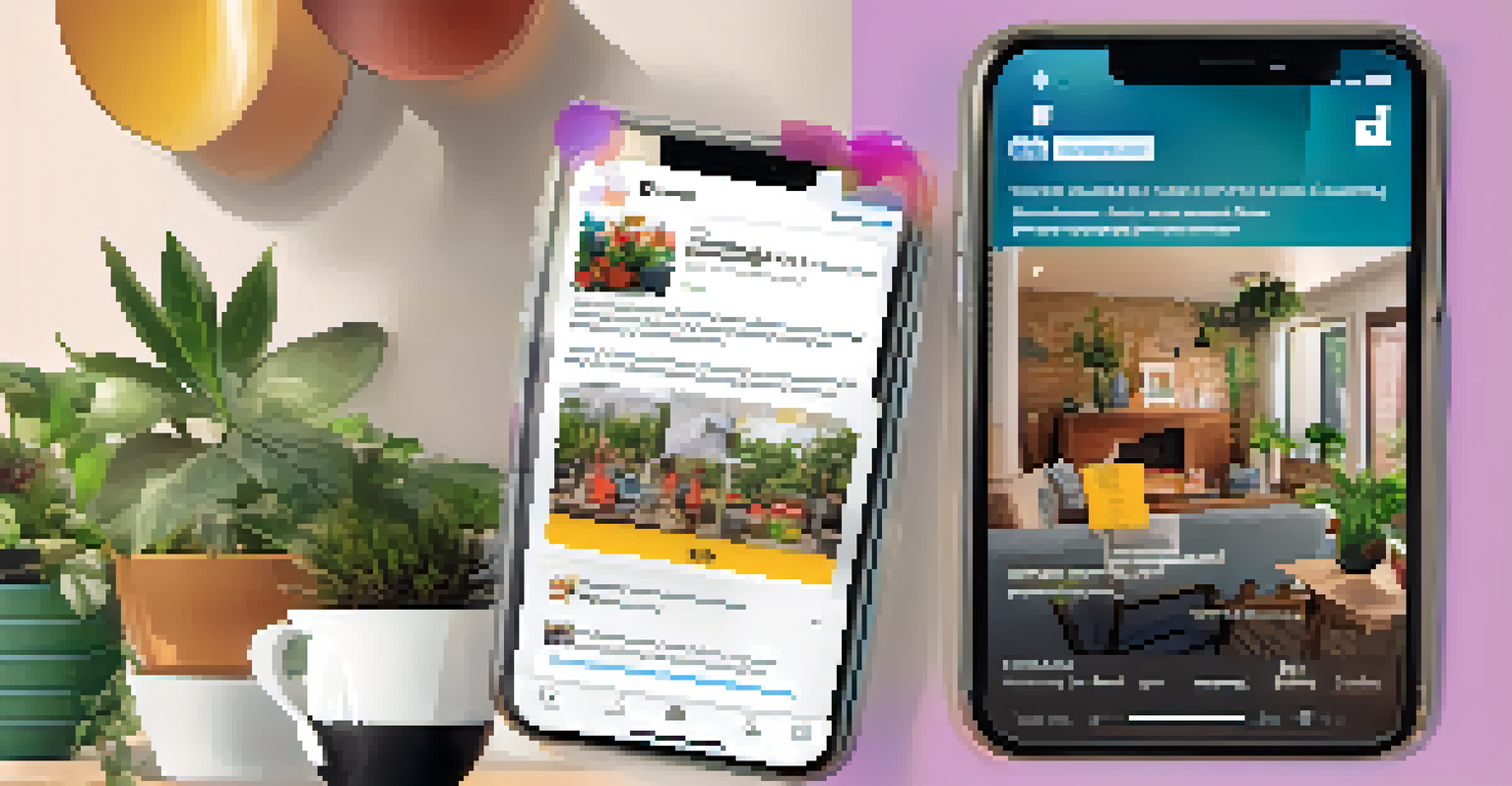 A smartphone displaying a colorful charity event flyer with images of community participation and donation details.