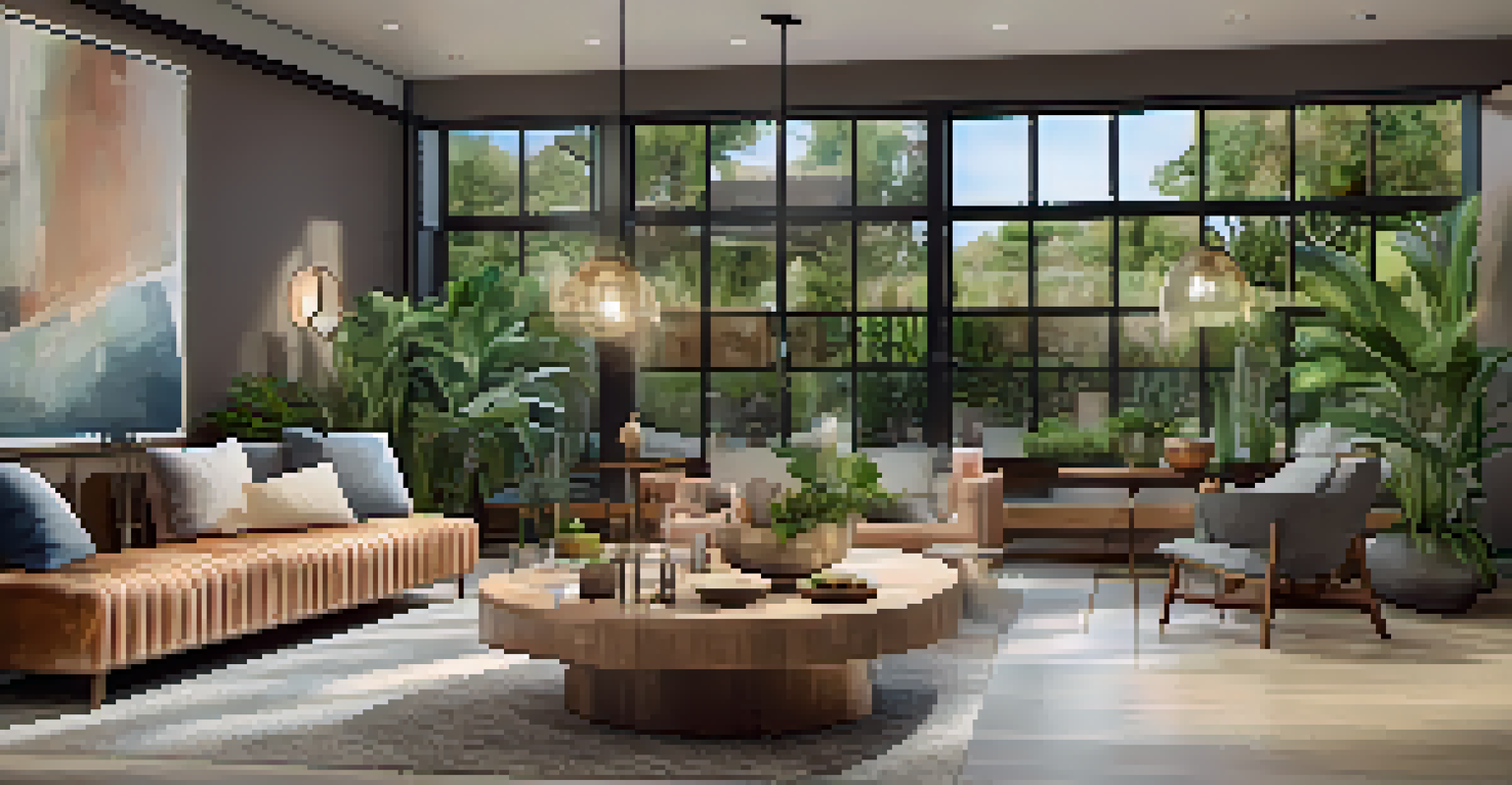 A calming wellness retreat space at The Well, featuring soft lighting, plants, and a cozy seating area with a table set for nutritious meals, promoting holistic health.
