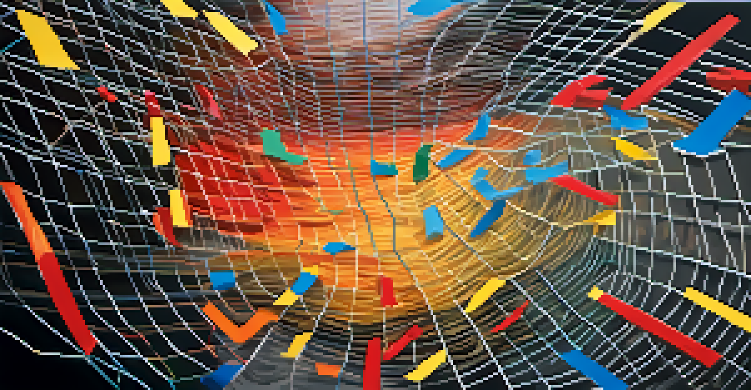 An artistic depiction of a colorful safety net symbolizing crisis management and preparedness.