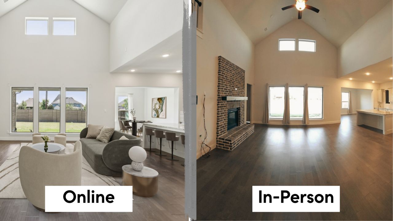 Online vs in-person comparison