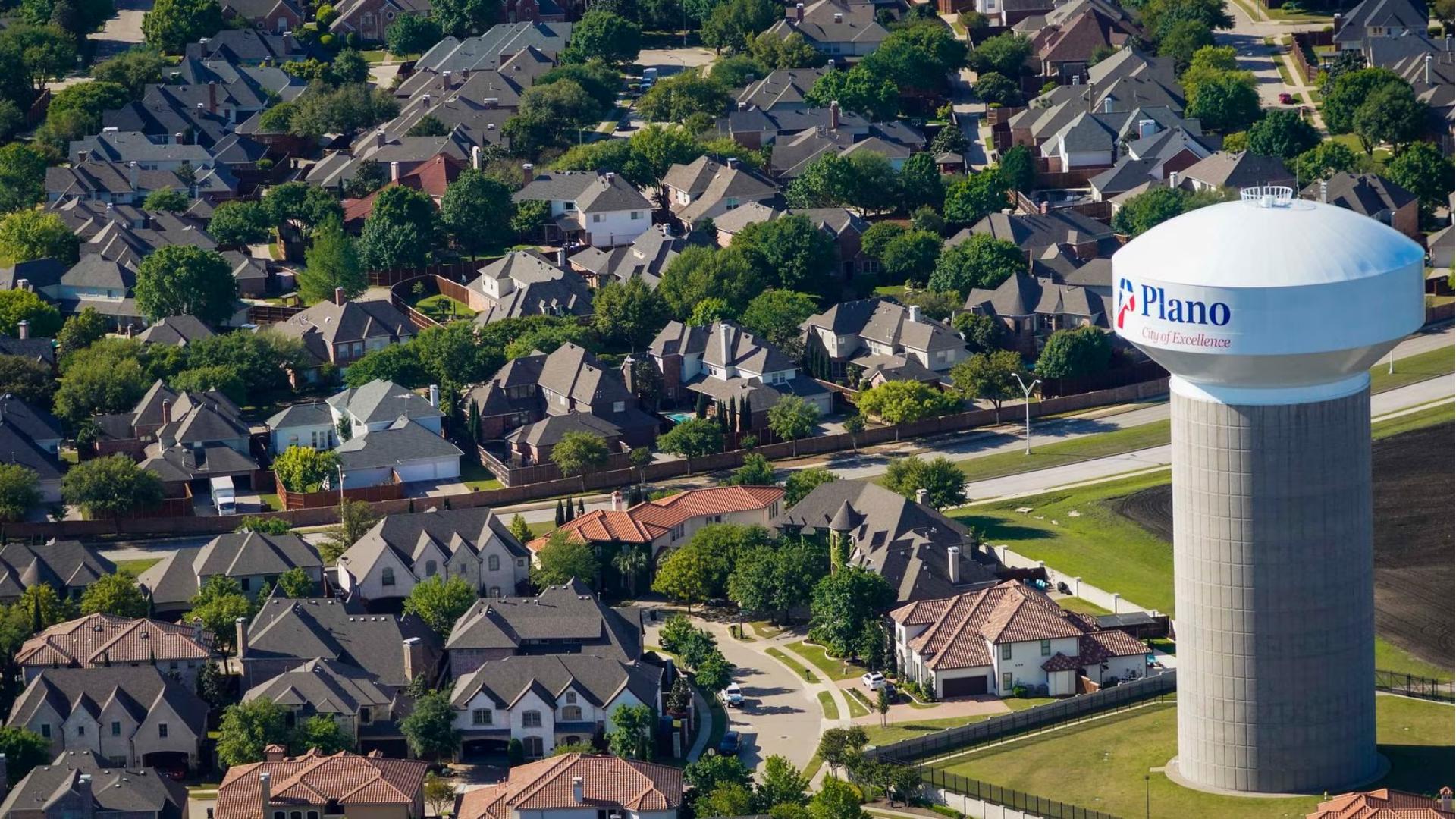 Plano Texas aerial view