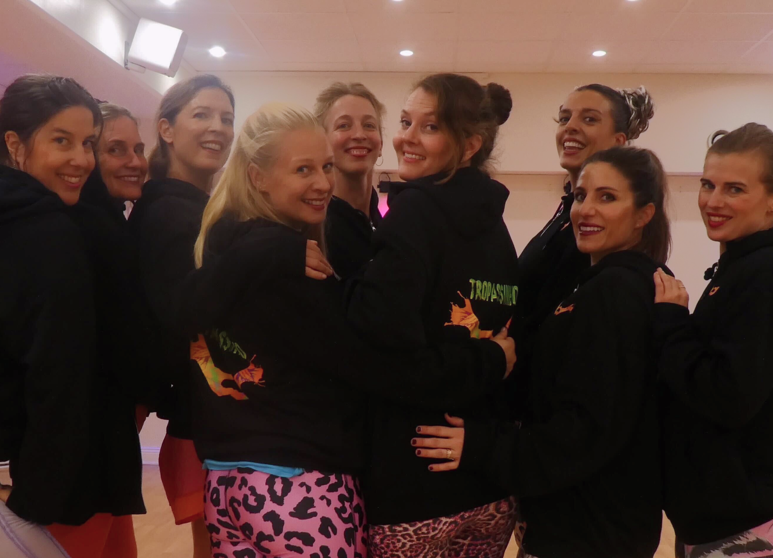 Tropassinho dance group wearing Creator Studio merch