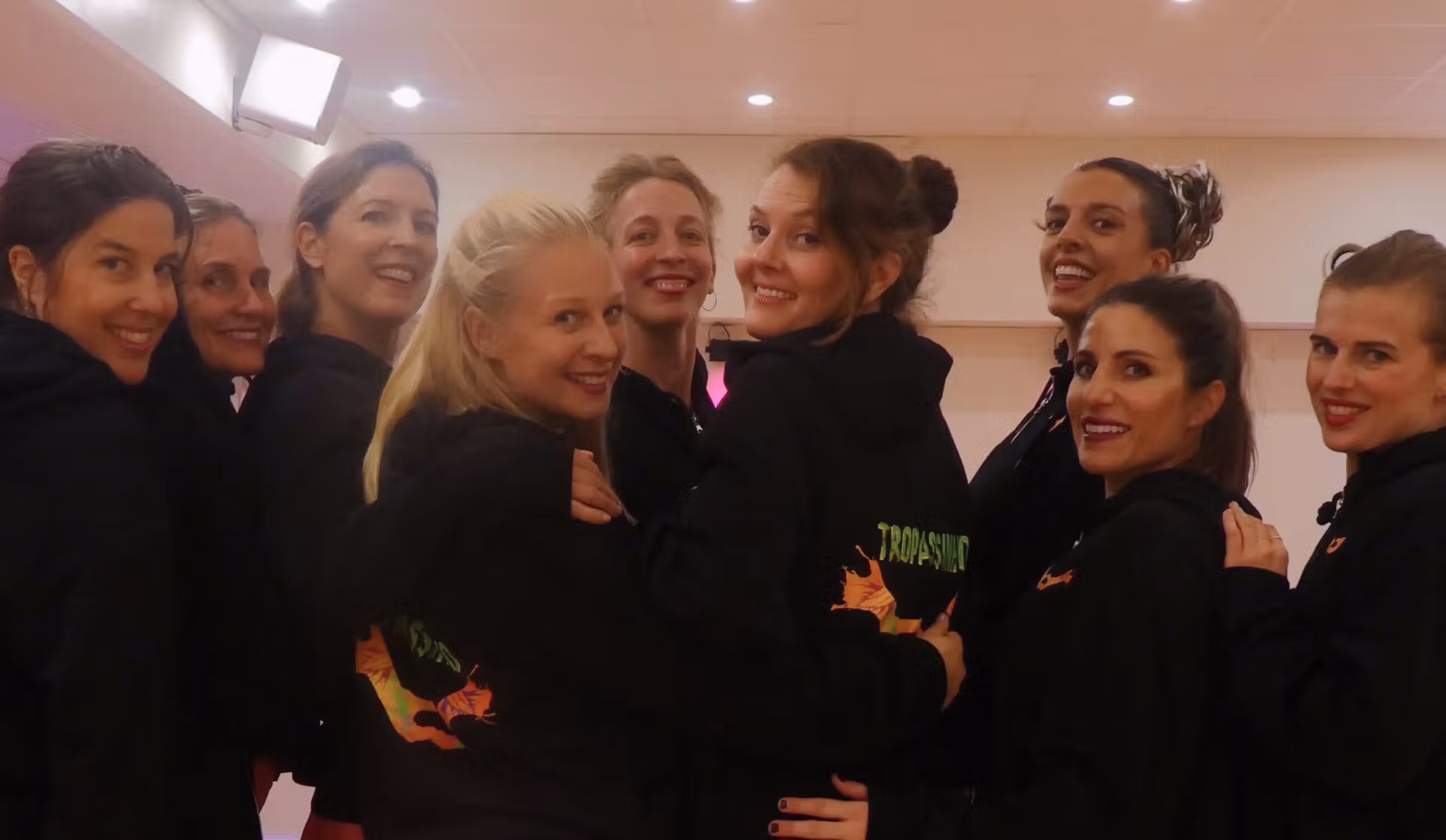 Tropassinho dance group wearing Creator Studio merch