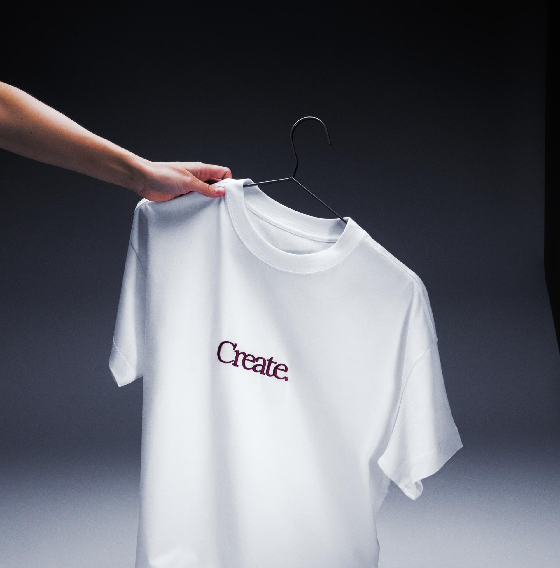 An embroidered T-shirt