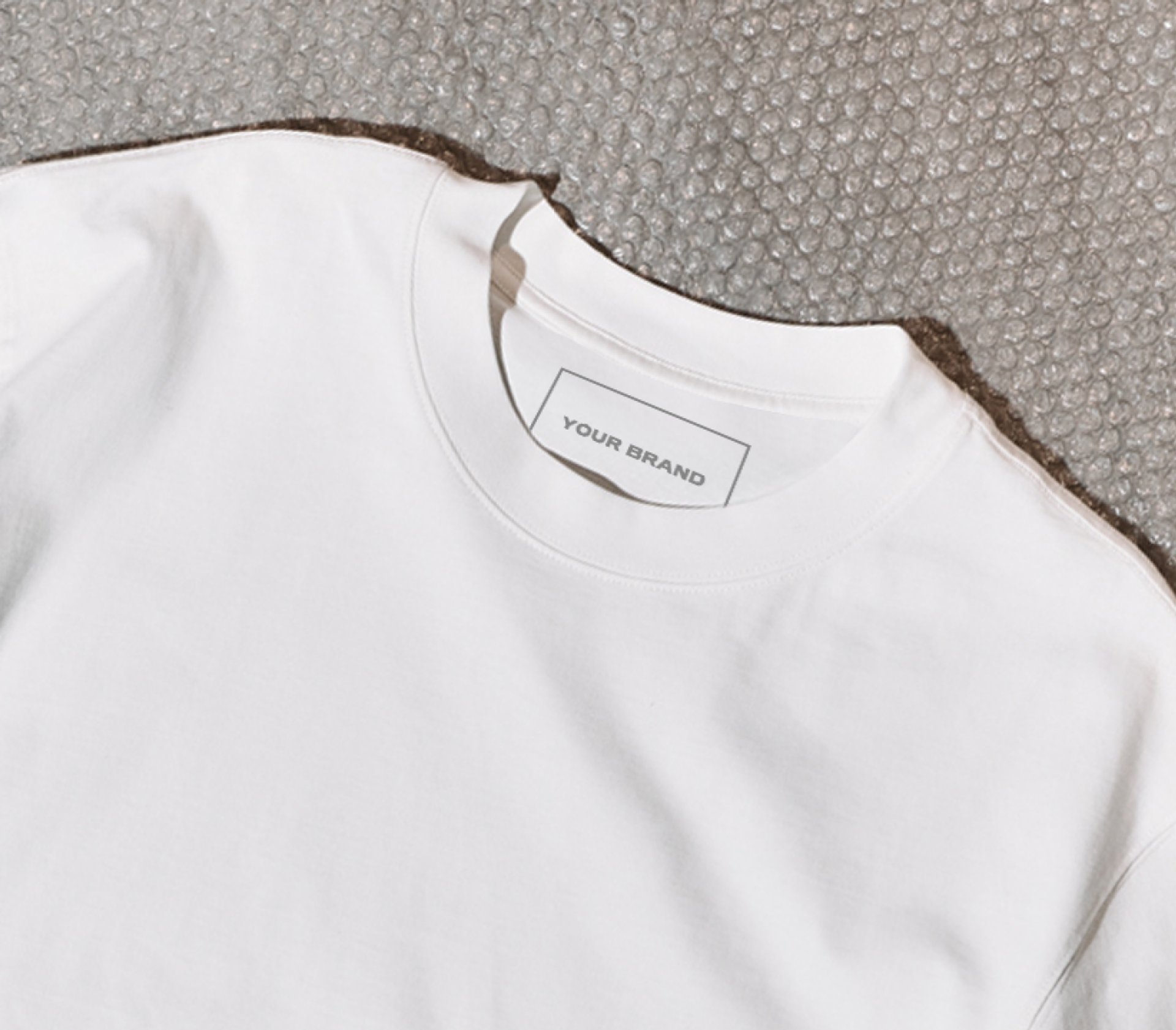 A white T-shirt blank for your brand