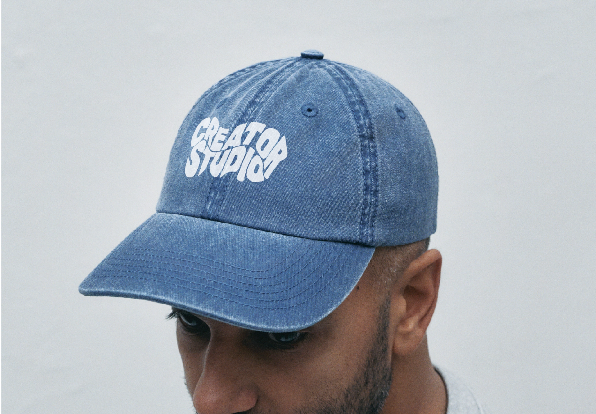 A Creator Studio custom printed cap