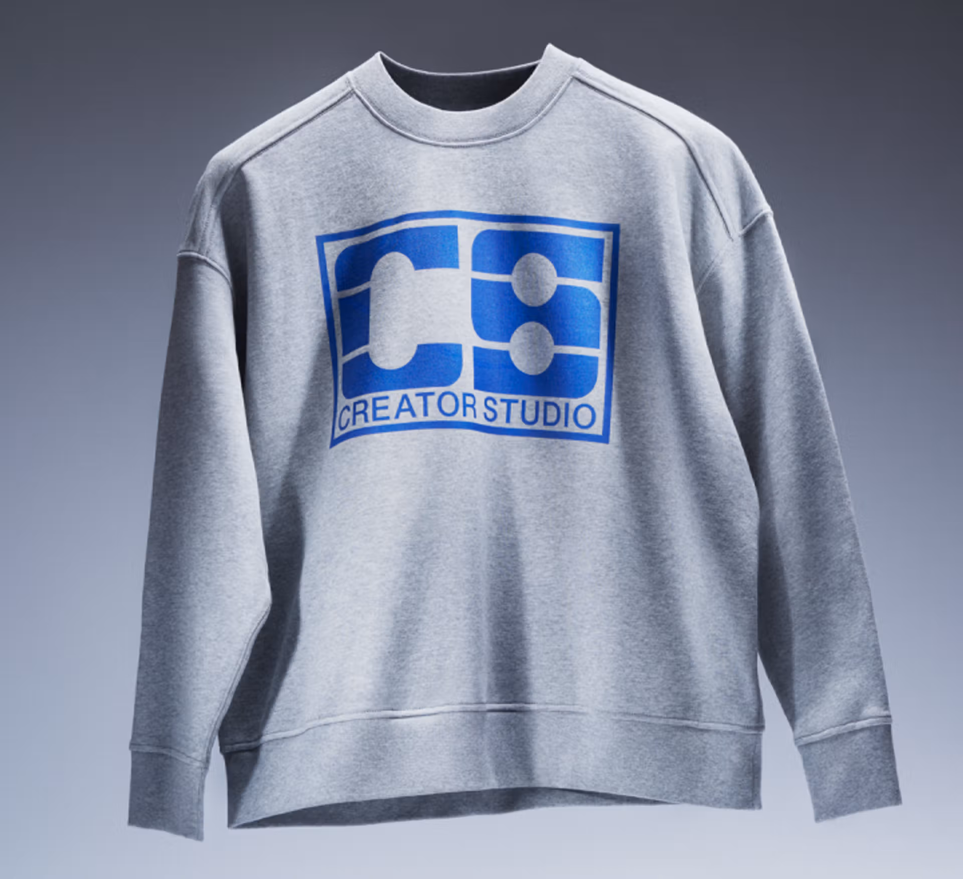 A Creator Studio sweatshirt in grey