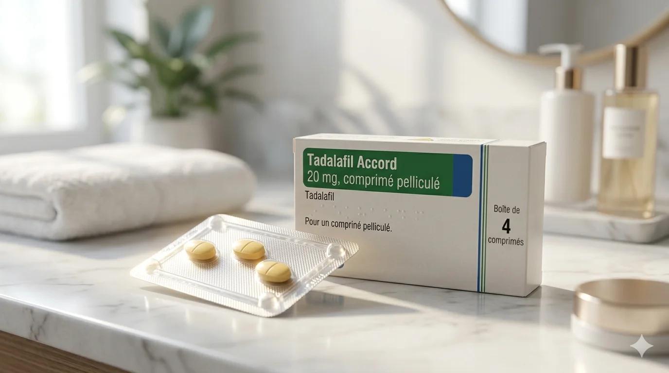 Comprimé de tadalafil 20mg pour le traitement de la dysfonction érectile