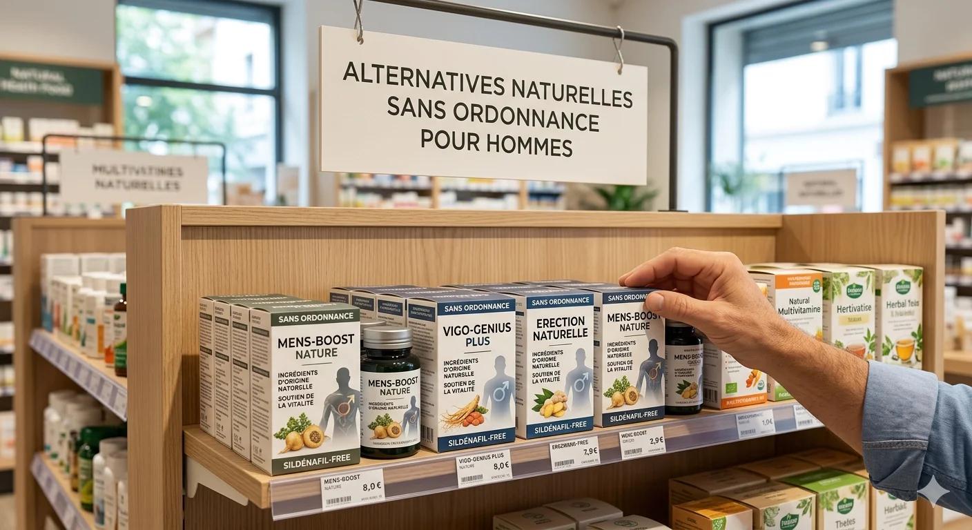 Alternative naturelles au Viagra dans une pharmacie