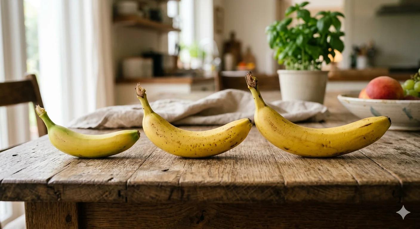 3 bananes illustrant 3 tailles de pénis différrentes