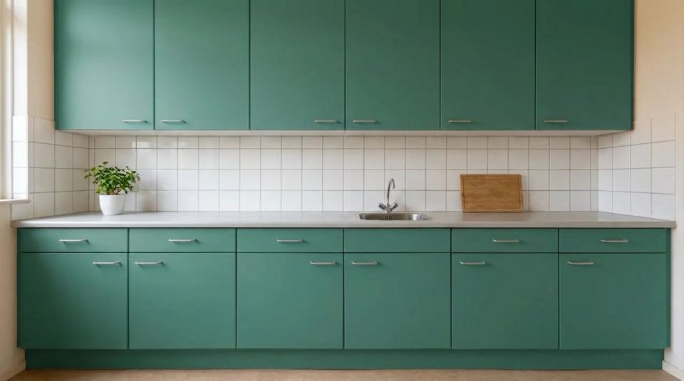 Keuken na professionele wrap