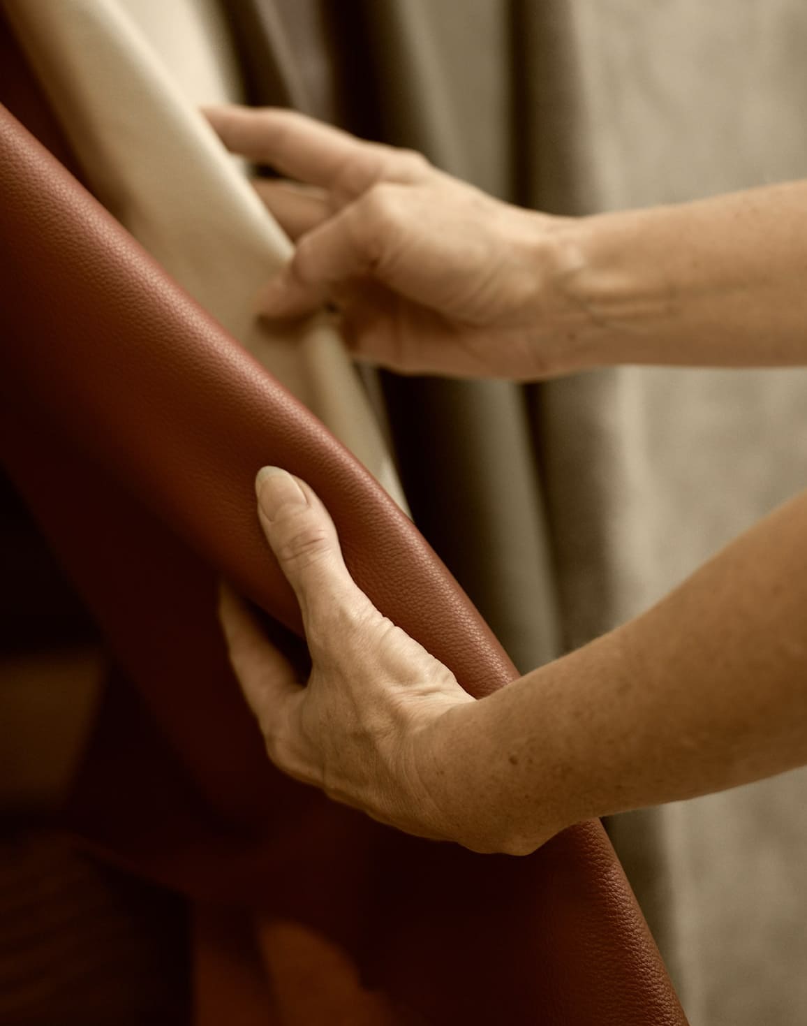 Handmatige afwerking van stoffering