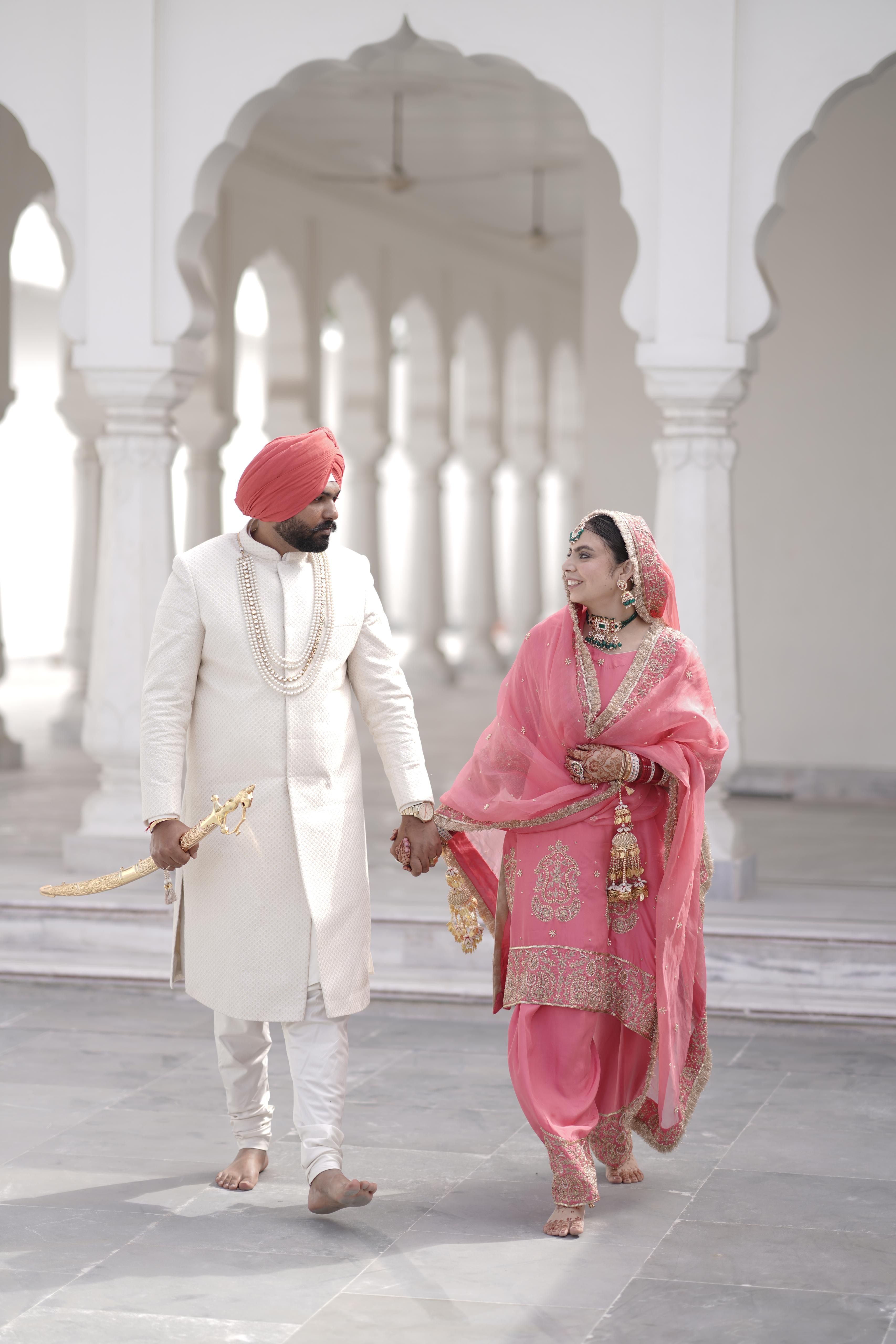 Pink Anand Karaj Salwar Suit