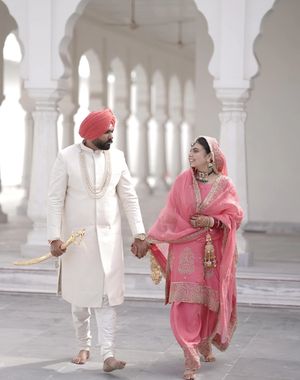 Pink Anand Karaj Salwar Suit