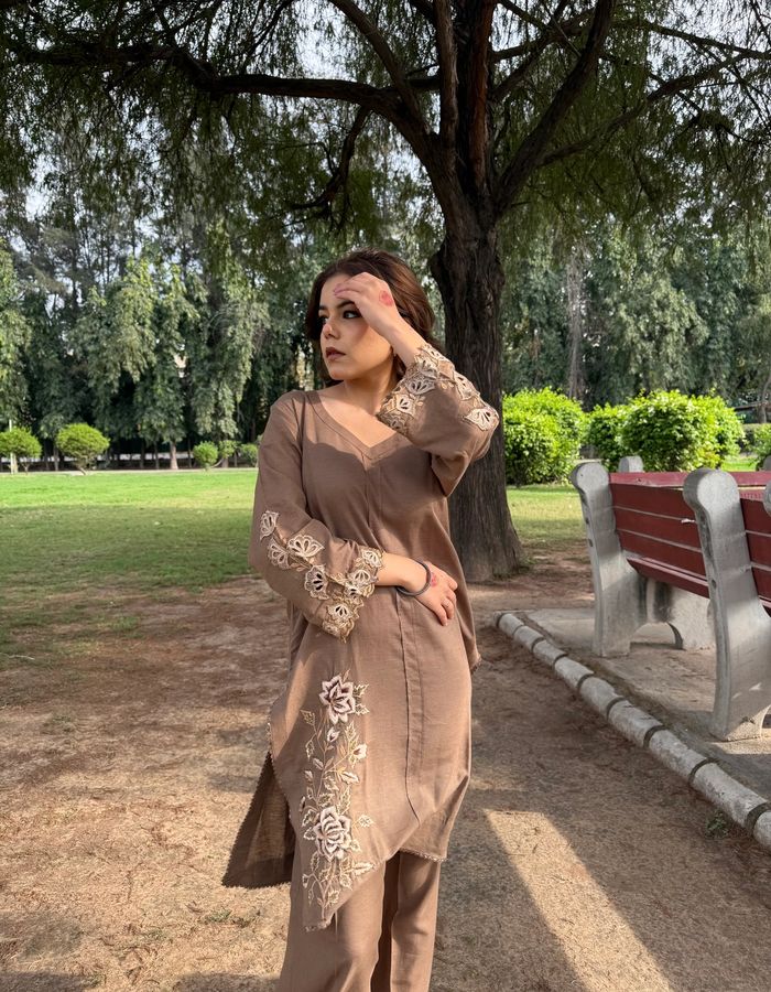 Mocha Taupe Pant Set