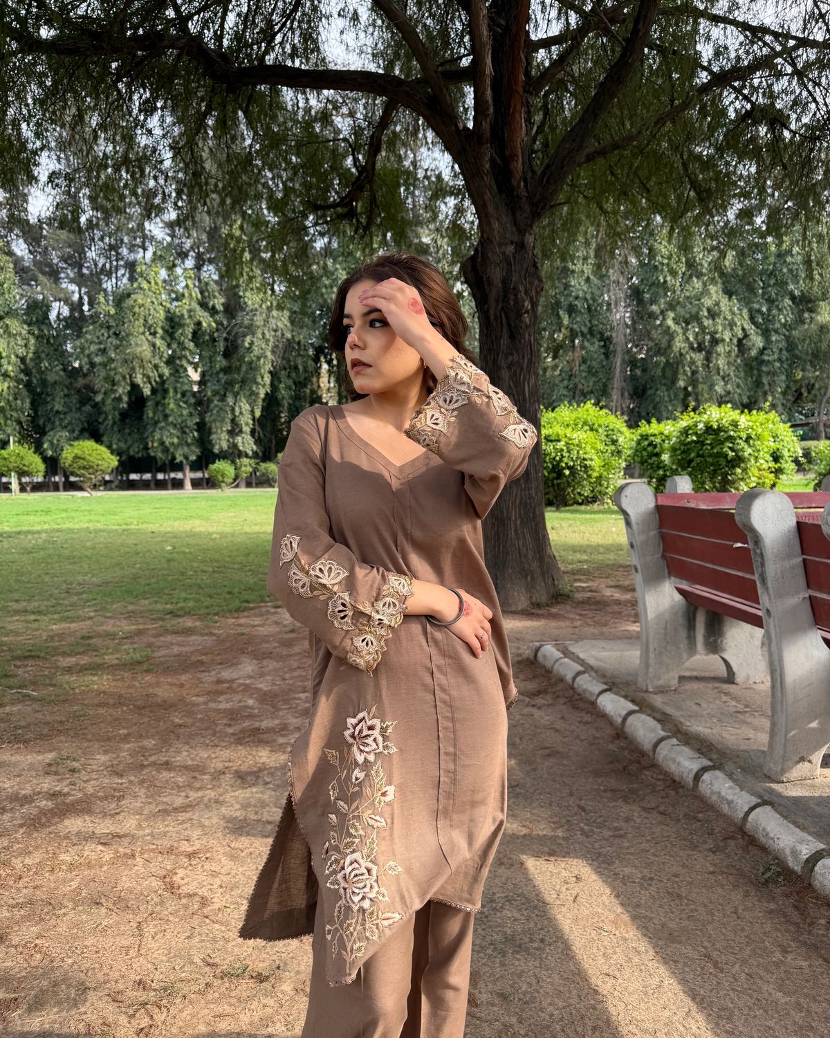 Mocha Taupe Pant Set