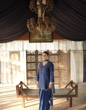 Royal Blue Farshi Salwar Set