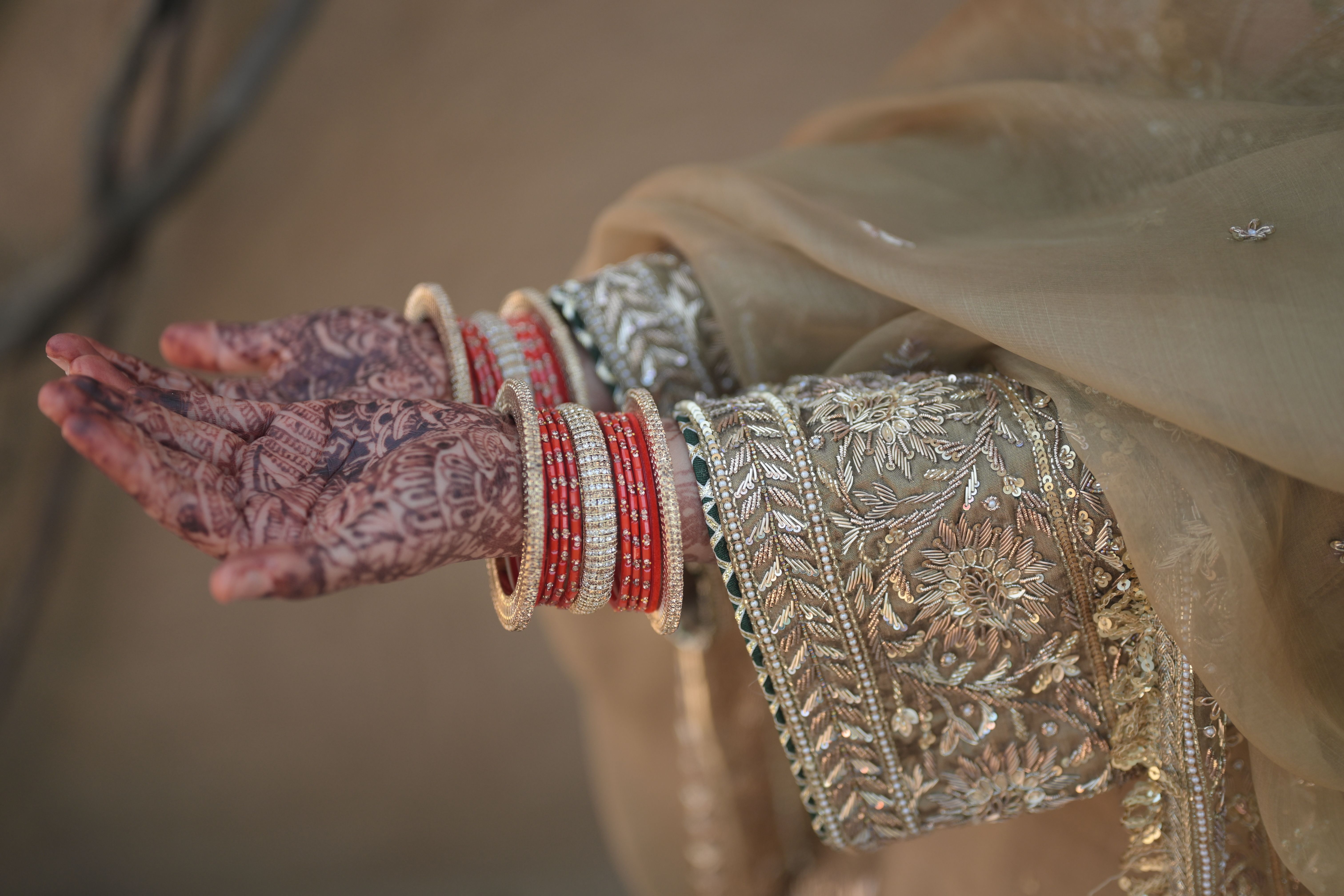 Champagne Gold Anand-Karaj Salwar Suit