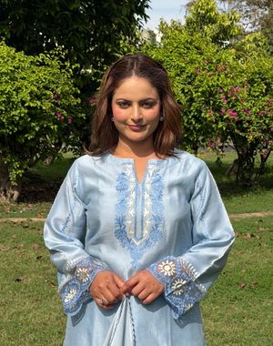 Powder Blue Farshi Salwar