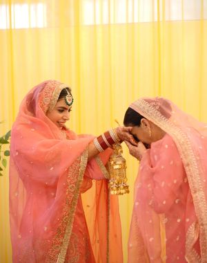 Pink Anand Karaj Salwar Suit