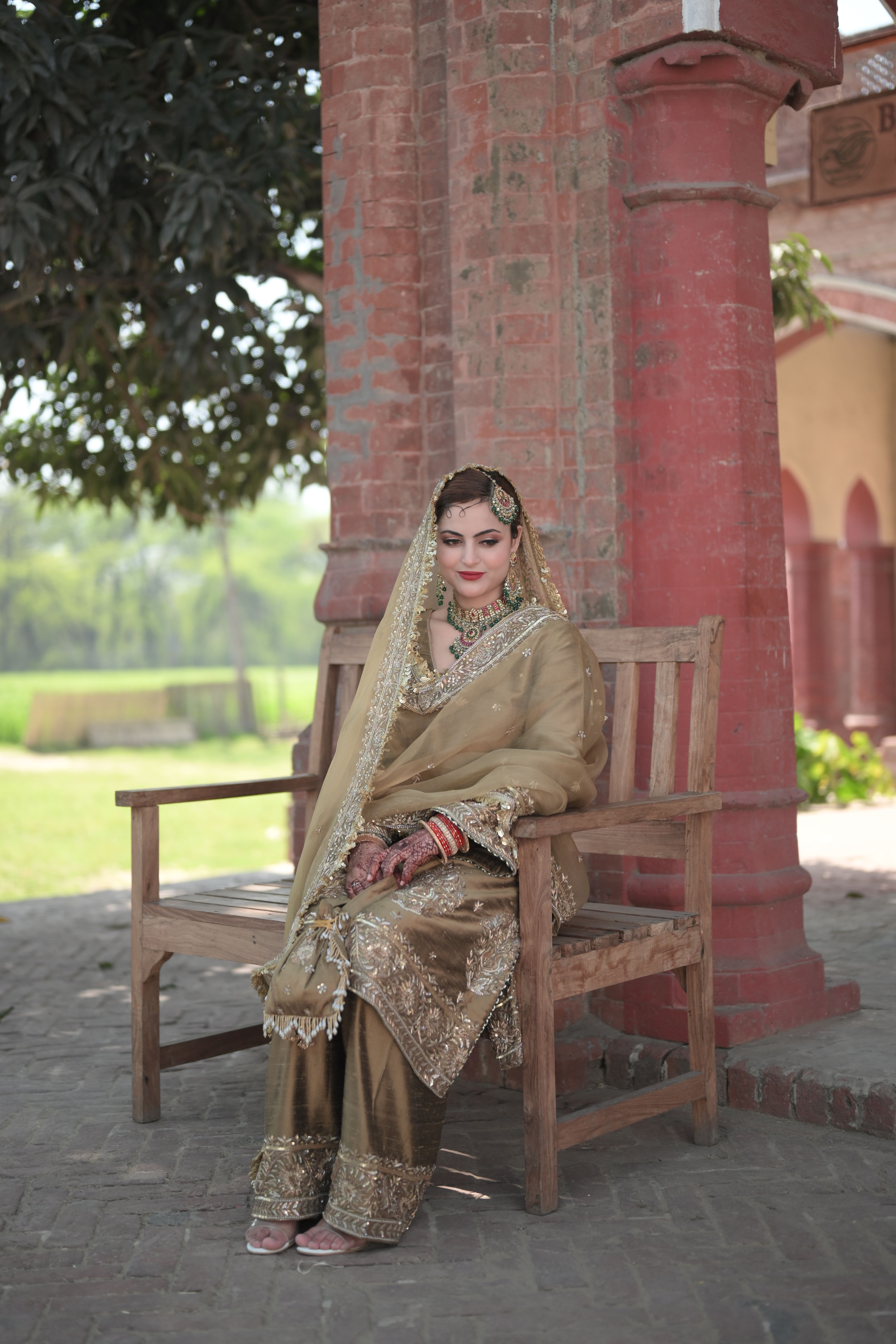 Champagne Gold Anand-Karaj Salwar Suit