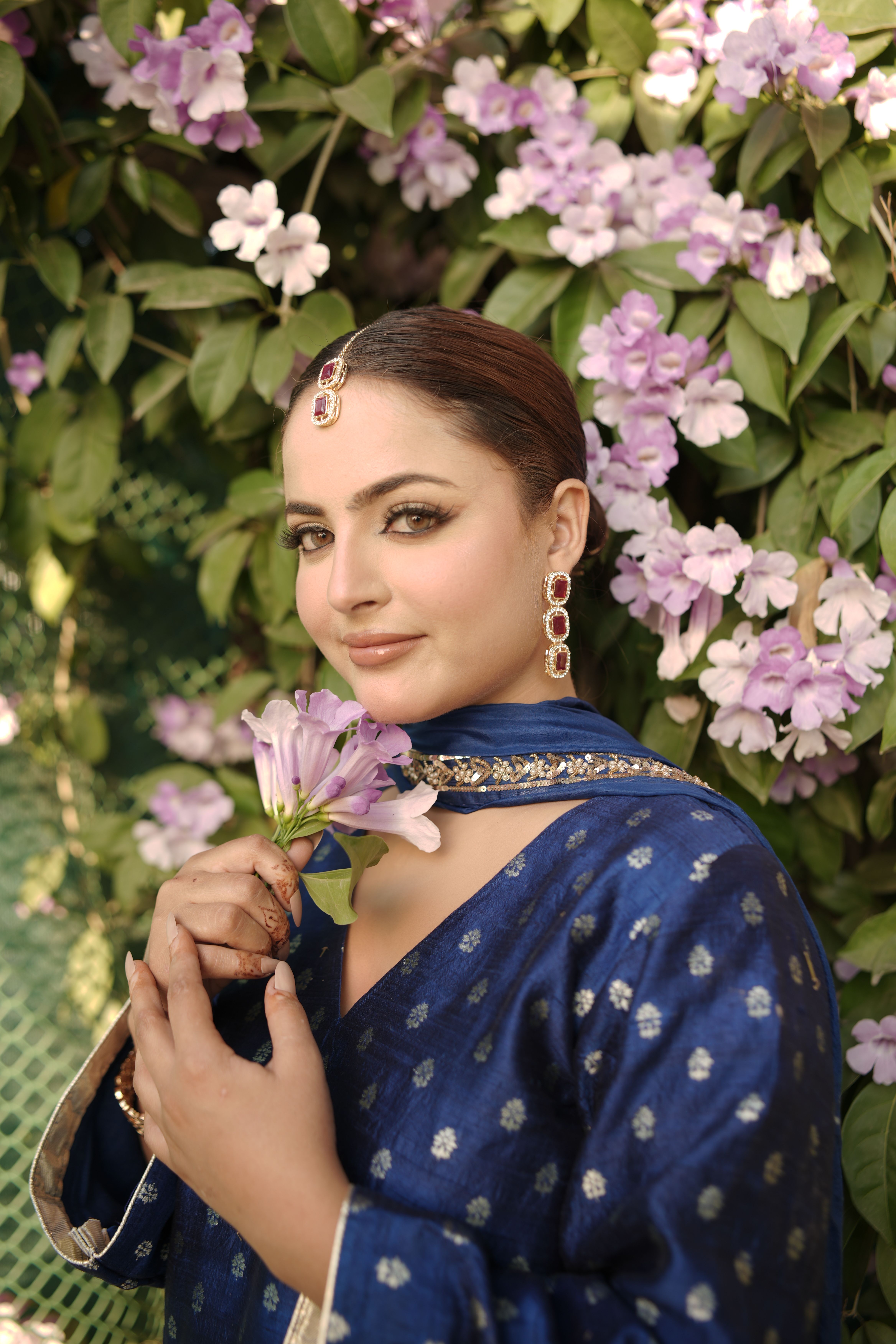 Royal Blue Farshi Salwar Set