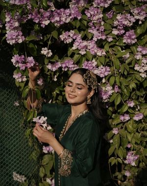 Dark Green High-Low Coord set