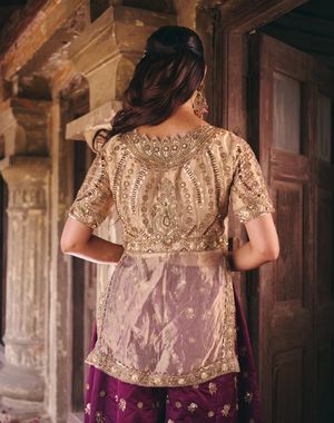 Gold and Wine Sharara