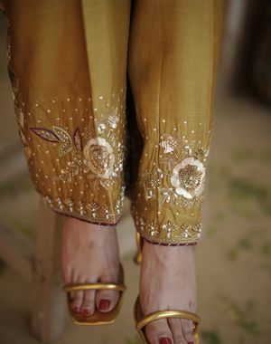 Purple Gold Pant set