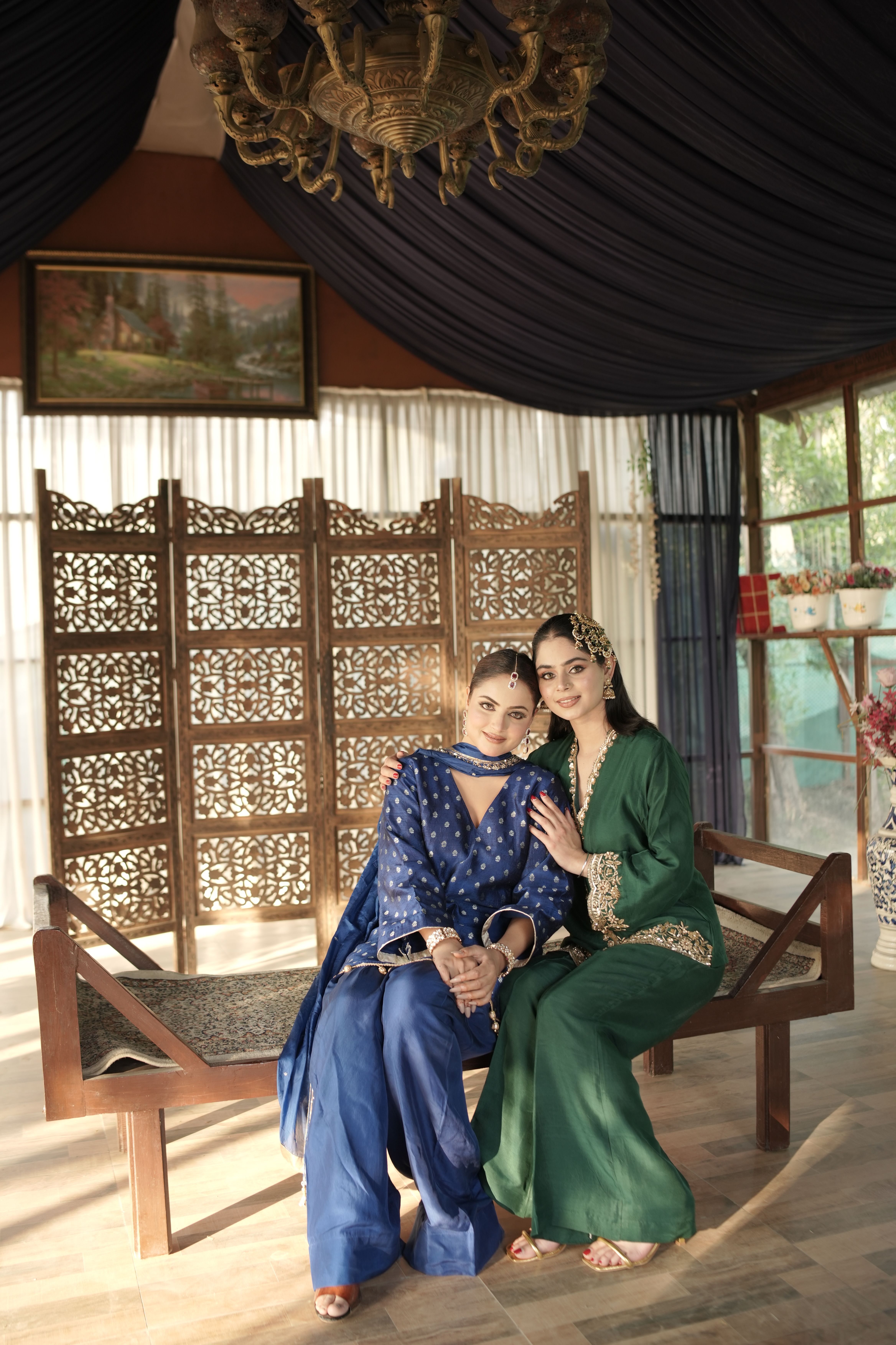 Royal Blue Farshi Salwar Set