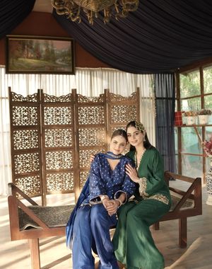 Royal Blue Farshi Salwar Set