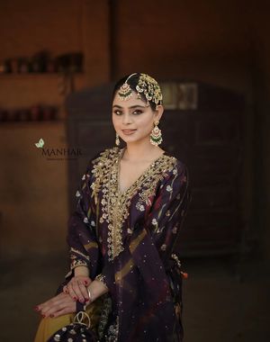 Purple Gold Pant set