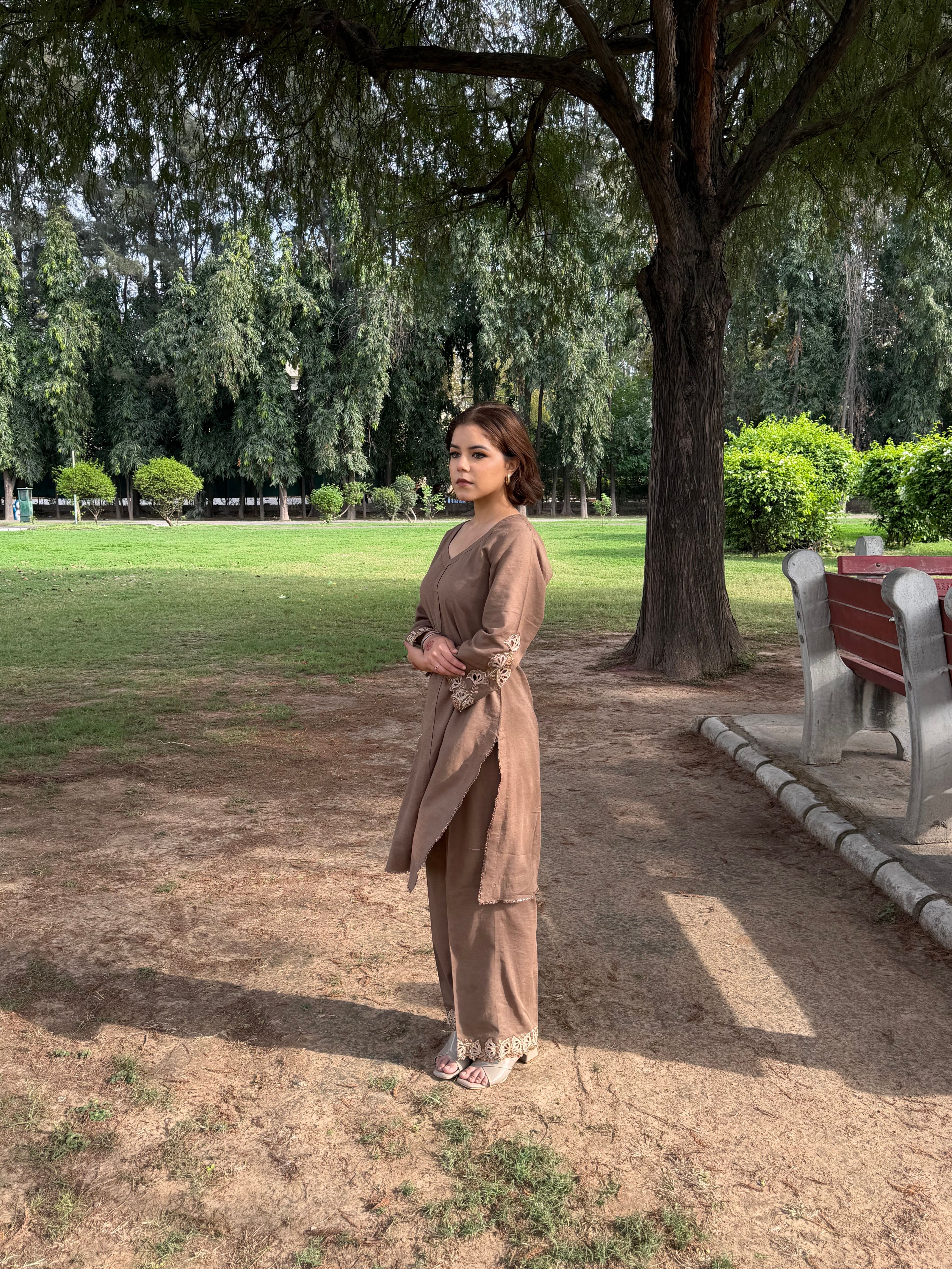Mocha Taupe Pant Set