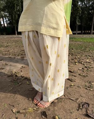 Lime Ivory Farshi Salwar