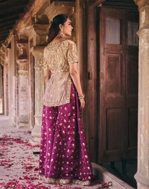 Gold and Wine Sharara