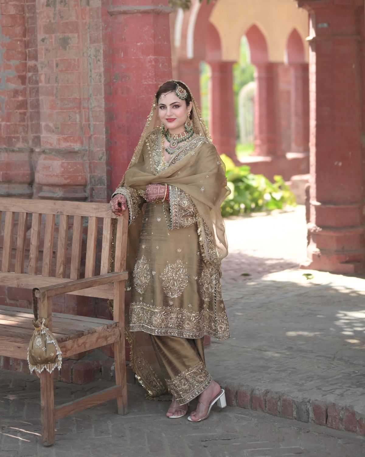 Champagne Gold Anand-Karaj Salwar Suit