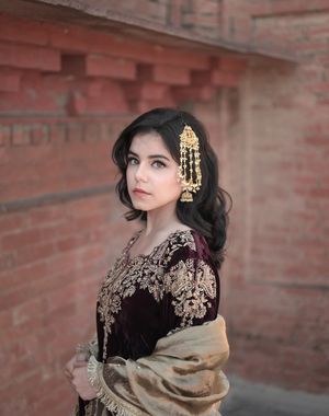 Wine Velvet Salwar Suit