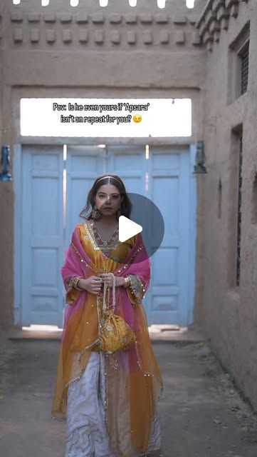 Marigold Sunset Sharara Set