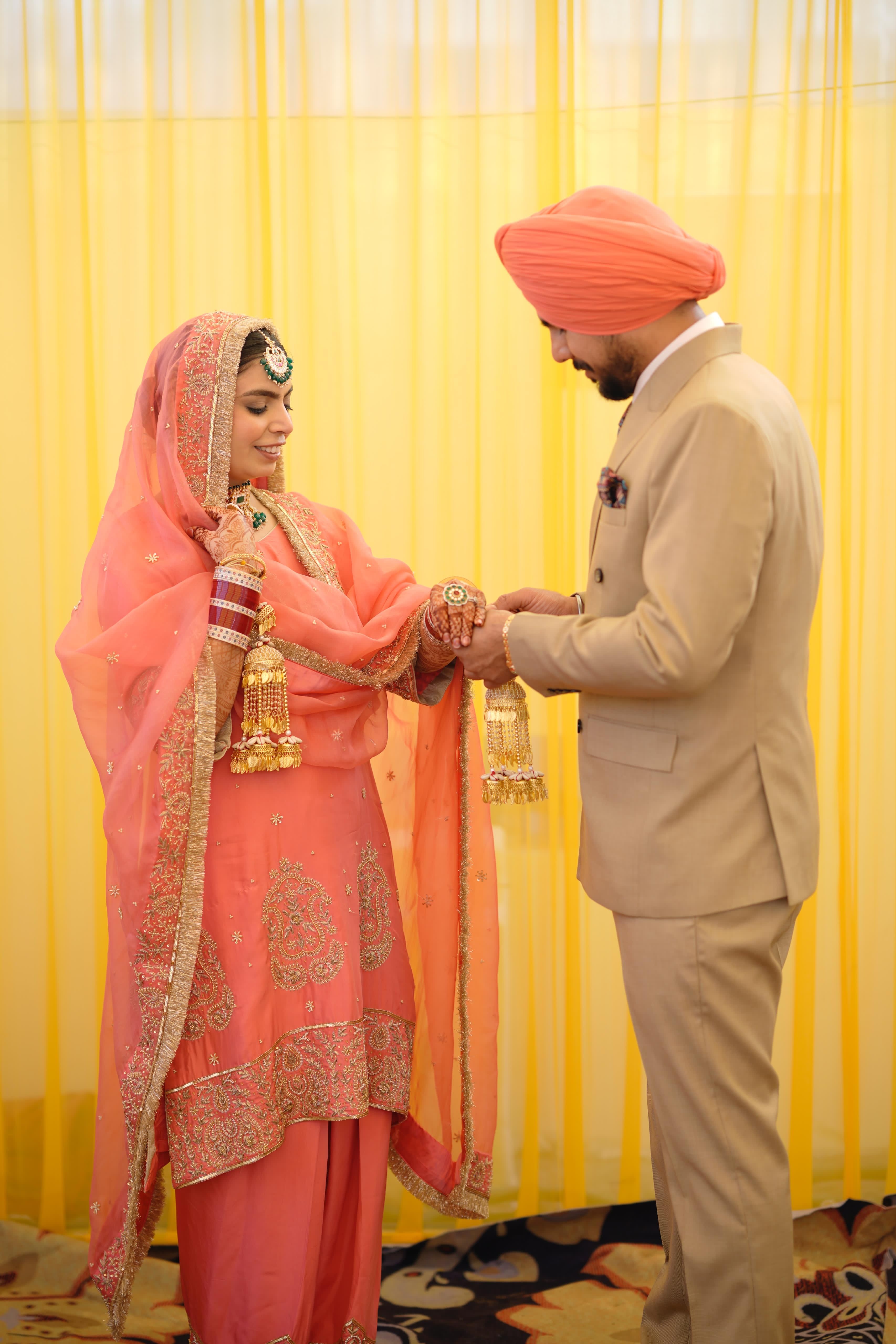 Pink Anand Karaj Salwar Suit