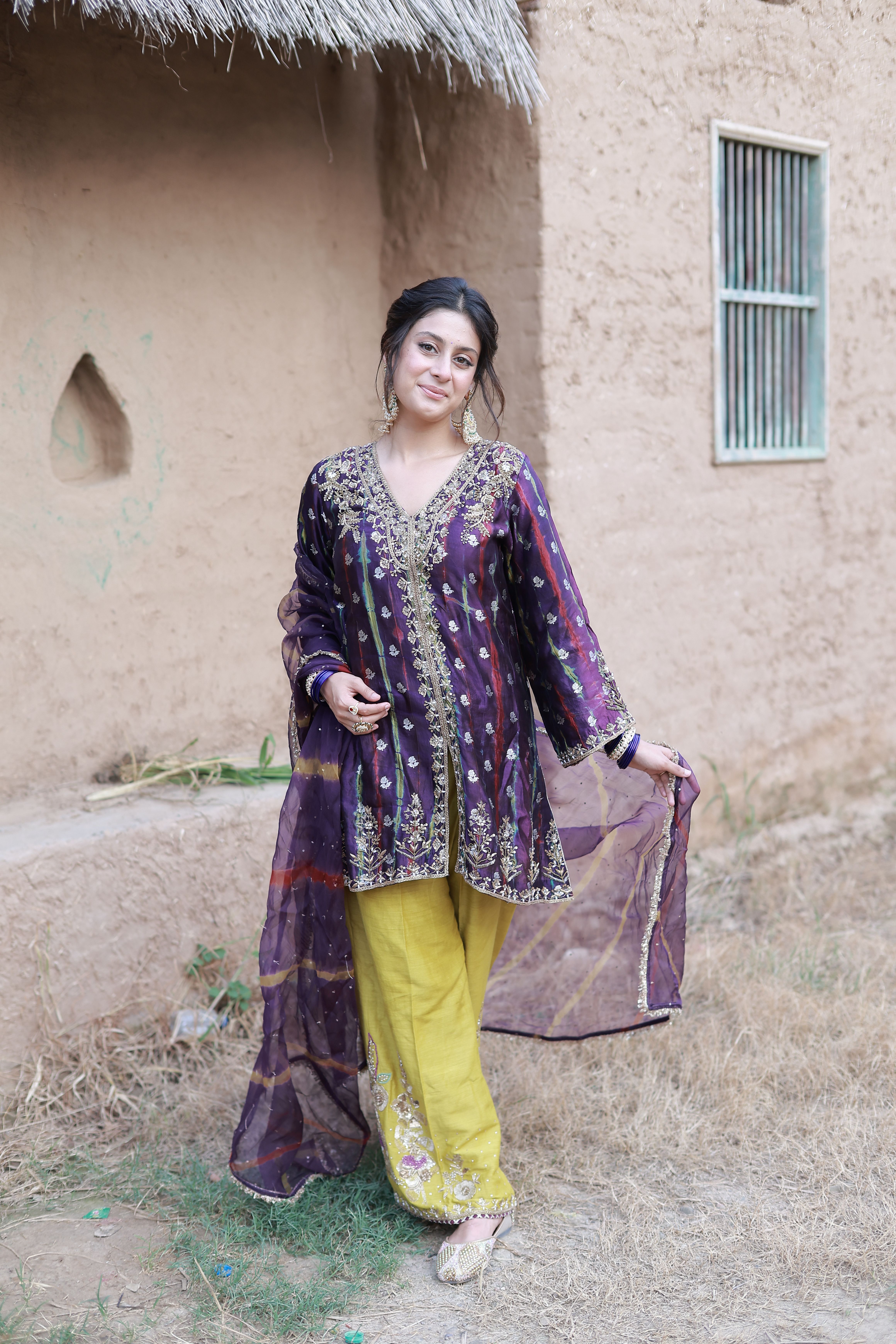 Isha Malviya in Purple Suit