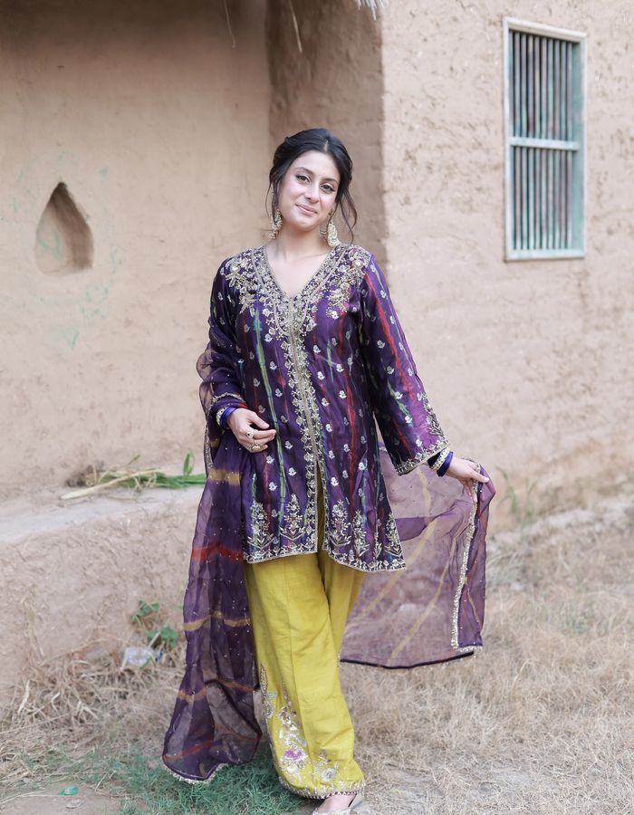 Isha Malviya in Purple Suit