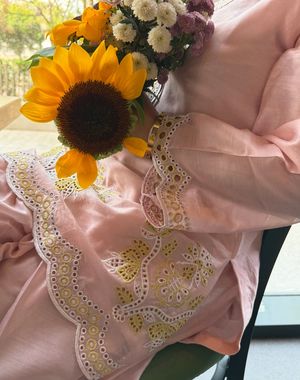 Baby Pink and Yellow Farshi Salwar