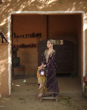 Purple Gold Pant set