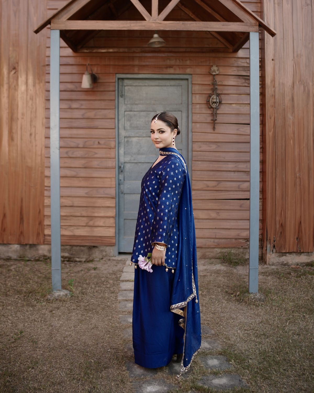Royal Blue Farshi Salwar Set
