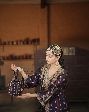 Purple Gold Pant set