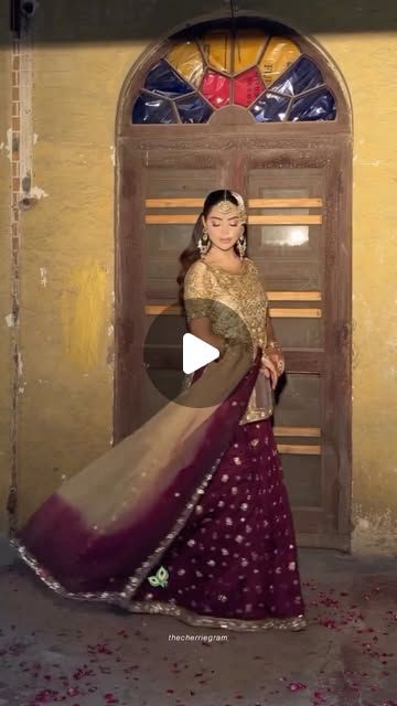 Gold and Wine Sharara
