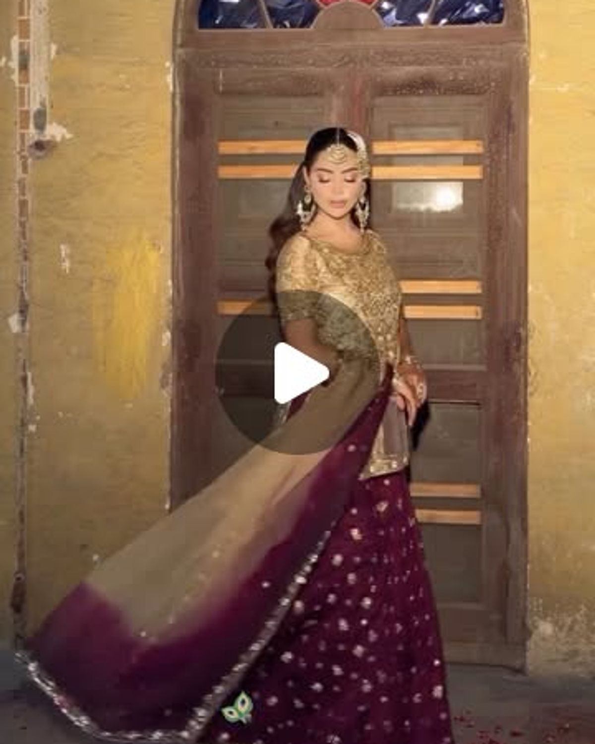 Gold and Wine Sharara